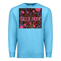 Ocean Blue cheer mom party Premium Sweatshirt - LillyAllenDesigns