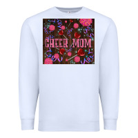 White cheer mom party Premium Sweatshirt - LillyAllenDesigns
