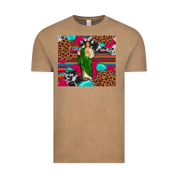 Vintage Coffee san judas leopard cowhide tumbler Vintage Tee - JahusDesignShop