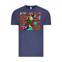 Vintage Denim san judas leopard cowhide tumbler Vintage Tee - JahusDesignShop