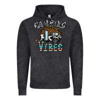 Vintage Black camping vibes Vintage Hoodie - CowhideDigitalArt
