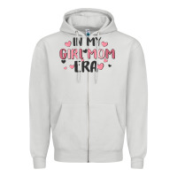 Dove Grey in my girl mom era Zipper Hoodie - MaliasSmallBusiness