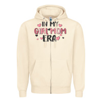 Sandshell in my girl mom era Zipper Hoodie - MaliasSmallBusiness