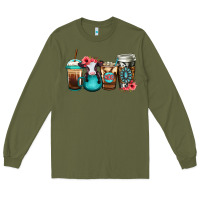 Army Green Baby calf coffee cups Long Sleeve Tee - Jasminsmagicworld