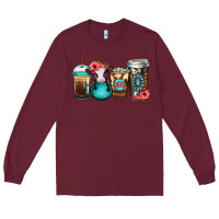 Burgundy Baby calf coffee cups Long Sleeve Tee - Jasminsmagicworld