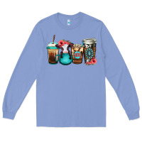 Colony Blue Baby calf coffee cups Long Sleeve Tee - Jasminsmagicworld