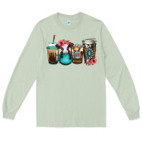 Matcha Baby calf coffee cups Long Sleeve Tee - Jasminsmagicworld