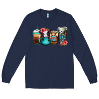 Navy Baby calf coffee cups Long Sleeve Tee - Jasminsmagicworld