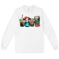 White Baby calf coffee cups Long Sleeve Tee - Jasminsmagicworld