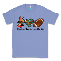 Colony Blue peace love football Classic Tee - Artiststas