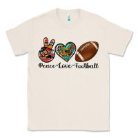 Natural peace love football Classic Tee - Artiststas