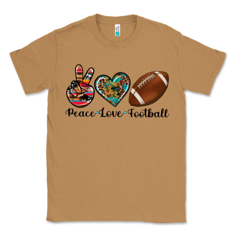 Peace Love Football Classic Tee by Artiststas | Teevron