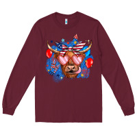 Western America Cow Long Sleeve Tee | Teevron