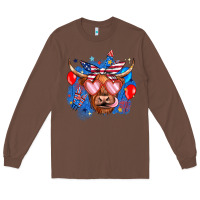Chestnut western america cow Long Sleeve Tee - JahusDesignShop