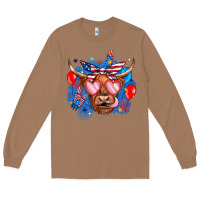Toasted Coconut western america cow Long Sleeve Tee - JahusDesignShop