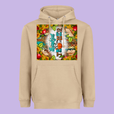Thankful Teacher Fall Tumbler Heavyweight Hoodie Designed By Bundleandbundleshop