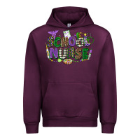Mauve Wine school nurse mardi gras Urban Hoodie - CowGirlArtShop