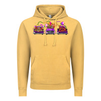 Vintage Mustard Mardi gras farm trucks Vintage Hoodie - FaDigitalArtStudio