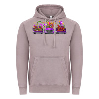 Vintage Zinc Mardi gras farm trucks Vintage Hoodie - FaDigitalArtStudio