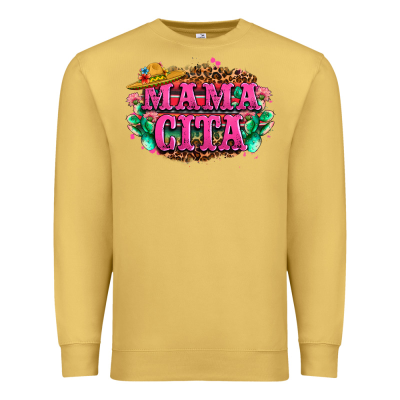 Vibrant Fiesta Typography Premium Sweatshirt by LillyAllenDesigns | Teevron