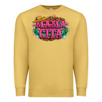 Antique Gold vibrant fiesta typography Premium Sweatshirt - LillyAllenDesigns