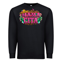 Black vibrant fiesta typography Premium Sweatshirt - LillyAllenDesigns