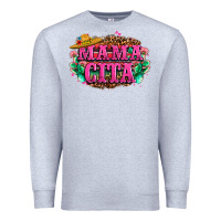 Heather Grey vibrant fiesta typography Premium Sweatshirt - LillyAllenDesigns