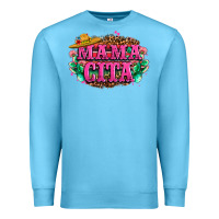 Ocean Blue vibrant fiesta typography Premium Sweatshirt - LillyAllenDesigns