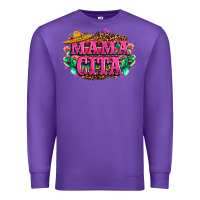 Purple vibrant fiesta typography Premium Sweatshirt - LillyAllenDesigns