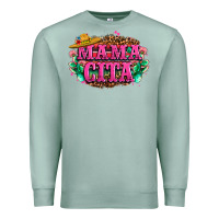 Seafoam vibrant fiesta typography Premium Sweatshirt - LillyAllenDesigns