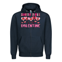 Navy sorry girls mommy is my valentine Zipper Hoodie - MaliasSmallBusiness