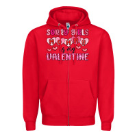 Red sorry girls mommy is my valentine Zipper Hoodie - MaliasSmallBusiness