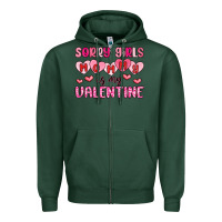 Sports Green sorry girls mommy is my valentine Zipper Hoodie - MaliasSmallBusiness