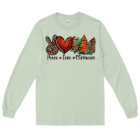 Matcha Peace love western christmas trees Long Sleeve Tee - Jasminsmagicworld