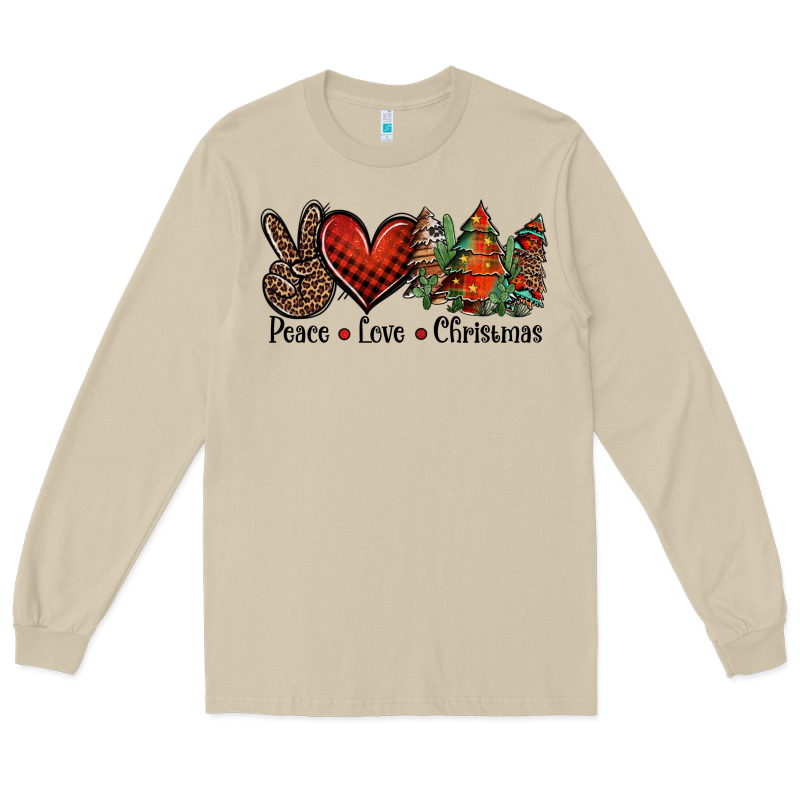 Peace Love Western Christmas Trees Long Sleeve Tee by Jasminsmagicworld | Teevron