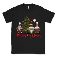 Black merry christmas with gnomes Classic Tee - AdoDesignShop