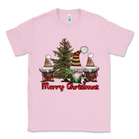 Bubblegum Pink merry christmas with gnomes Classic Tee - AdoDesignShop