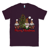 Plum merry christmas with gnomes Classic Tee - AdoDesignShop