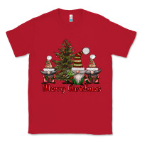 Red merry christmas with gnomes Classic Tee - AdoDesignShop