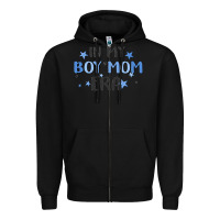 Black in my boy mom era Zipper Hoodie - MaliasSmallBusiness
