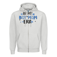 Dove Grey in my boy mom era Zipper Hoodie - MaliasSmallBusiness