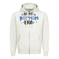 Oatmeal Heather in my boy mom era Zipper Hoodie - MaliasSmallBusiness
