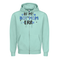 Seafoam in my boy mom era Zipper Hoodie - MaliasSmallBusiness
