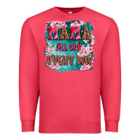 Cardinal mama all day everyday Premium Sweatshirt - LillyAllenDesigns