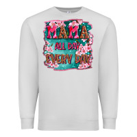 Dove Grey mama all day everyday Premium Sweatshirt - LillyAllenDesigns