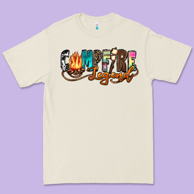 Campfire Legend Premium Tee Designed By Zillion Design Studio