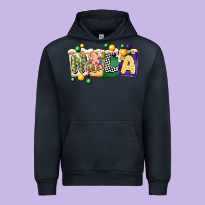 Nola Cake Mardi Gras Urban Hoodie Designed By Cowgirlartshop