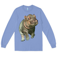 Colony Blue baby hippo Long Sleeve Tee - LillyAllenDesigns