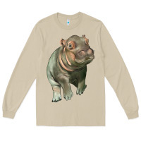 Mushroom baby hippo Long Sleeve Tee - LillyAllenDesigns