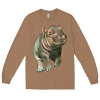 Toasted Coconut baby hippo Long Sleeve Tee - LillyAllenDesigns